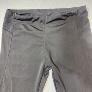 Zone Pro Womens 2X Black Active Leggings Side Pockets Mesh Panels Plus Size